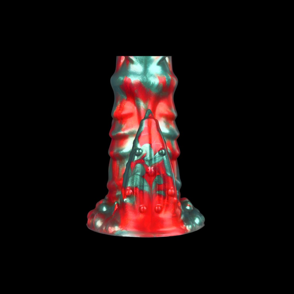 Bowen Realistic Dildo, Black Flame Design