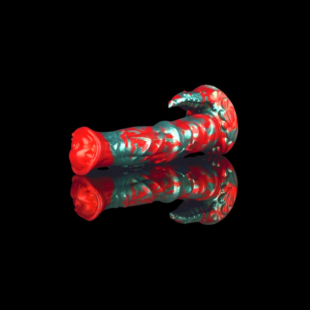 Bowen Realistic Dildo, Black Flame Design