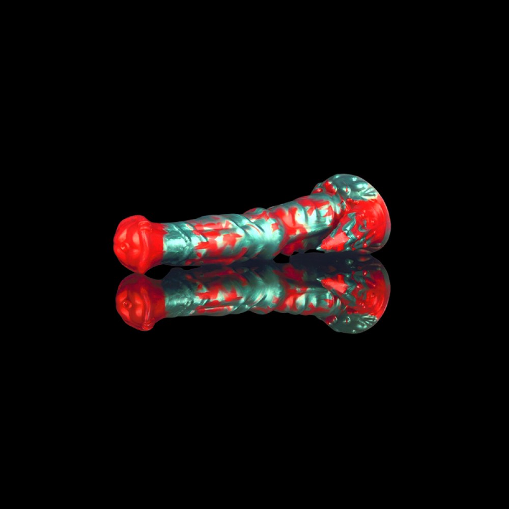 Bowen Realistic Dildo, Black Flame Design