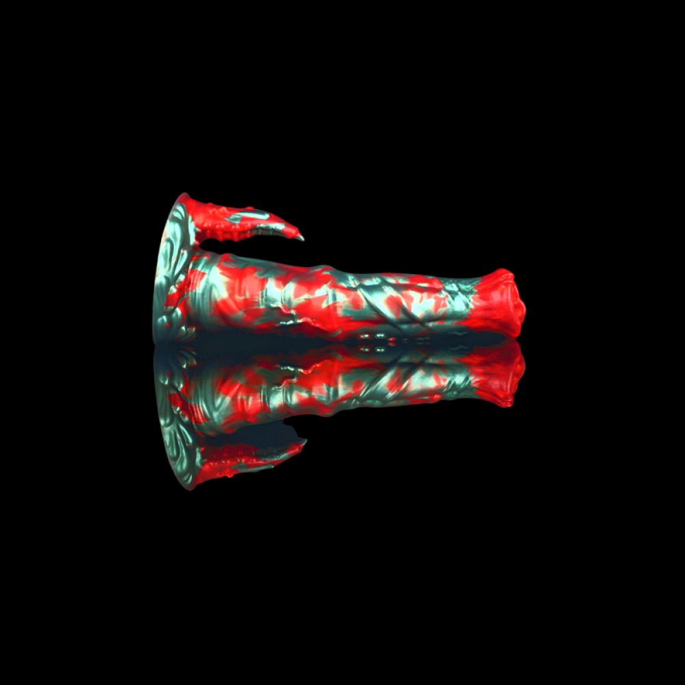 Bowen Realistic Dildo, Black Flame Design