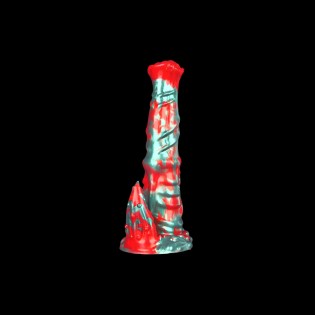 Bowen Realistic Dildo, Black Flame Design