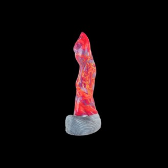 Curved Draconic Ribbed Pleasure Dildo