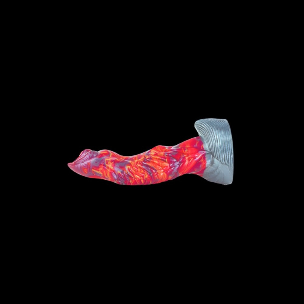 Curved Draconic Ribbed Pleasure Dildo