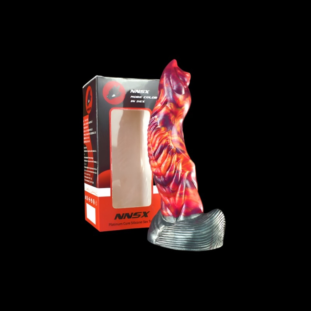Curved Draconic Ribbed Pleasure Dildo