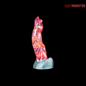 Curved Draconic Ribbed Pleasure Dildo