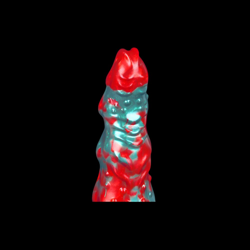 Cyril Hellfire Dildo, Red & Black