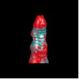 Cyril Hellfire Dildo, Red & Black