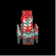 Cyril Hellfire Dildo, Red & Black