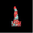 Cyril Hellfire Dildo, Red & Black
