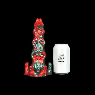 Cyril Hellfire Dildo, Red & Black
