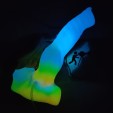 Huge Glowing Wolf Release Vibrator