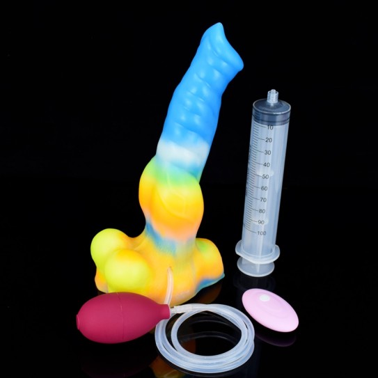 Huge Glowing Wolf Release Vibrator
