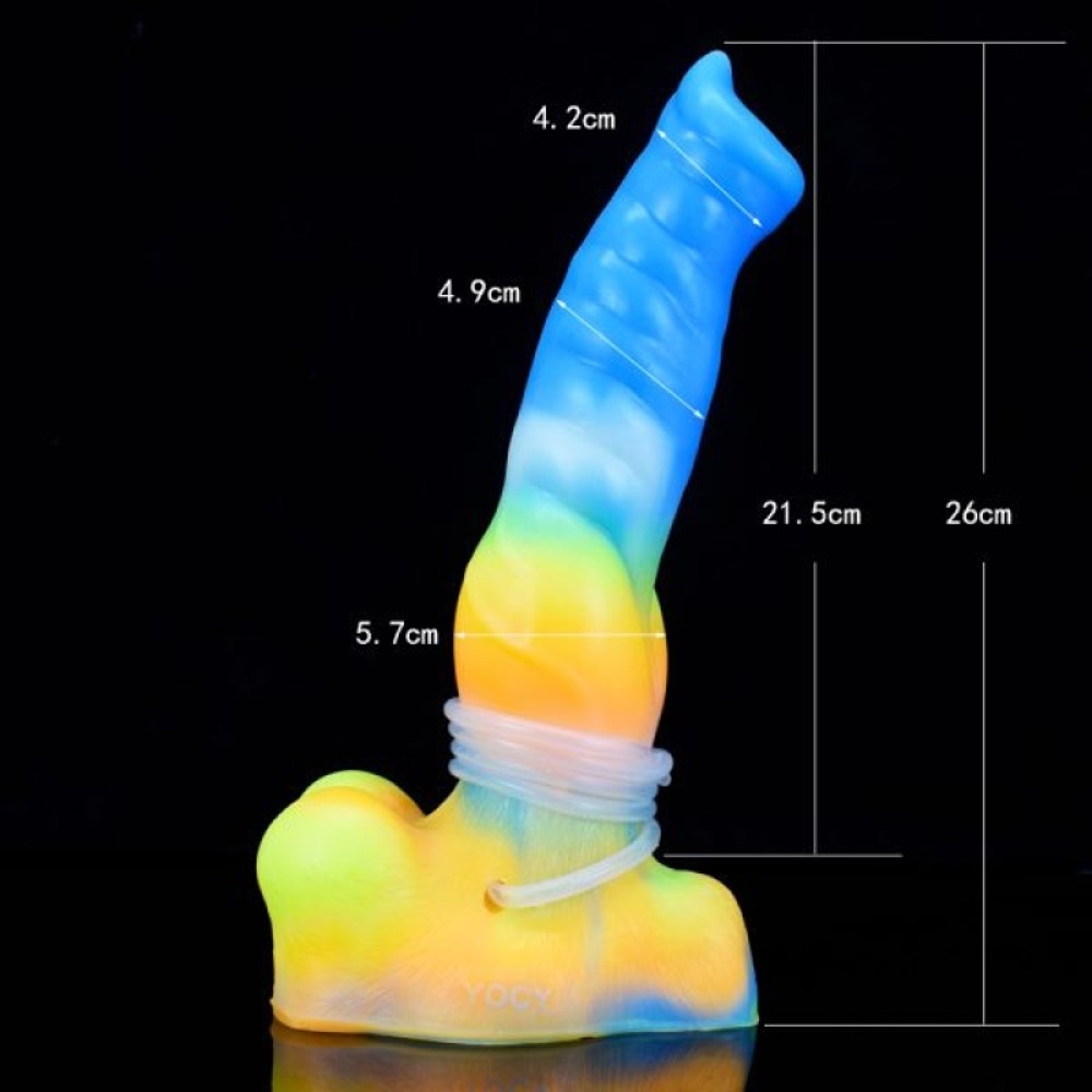 Huge Glowing Wolf Ejaculating Vibrator