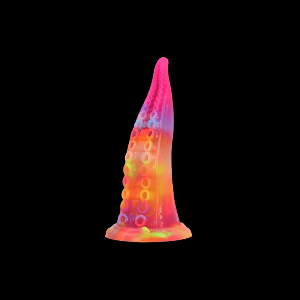 Luminous Rainbow Tentacle Dildo