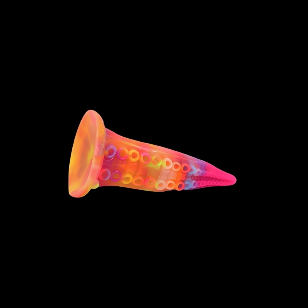 Luminous Rainbow Tentacle Dildo