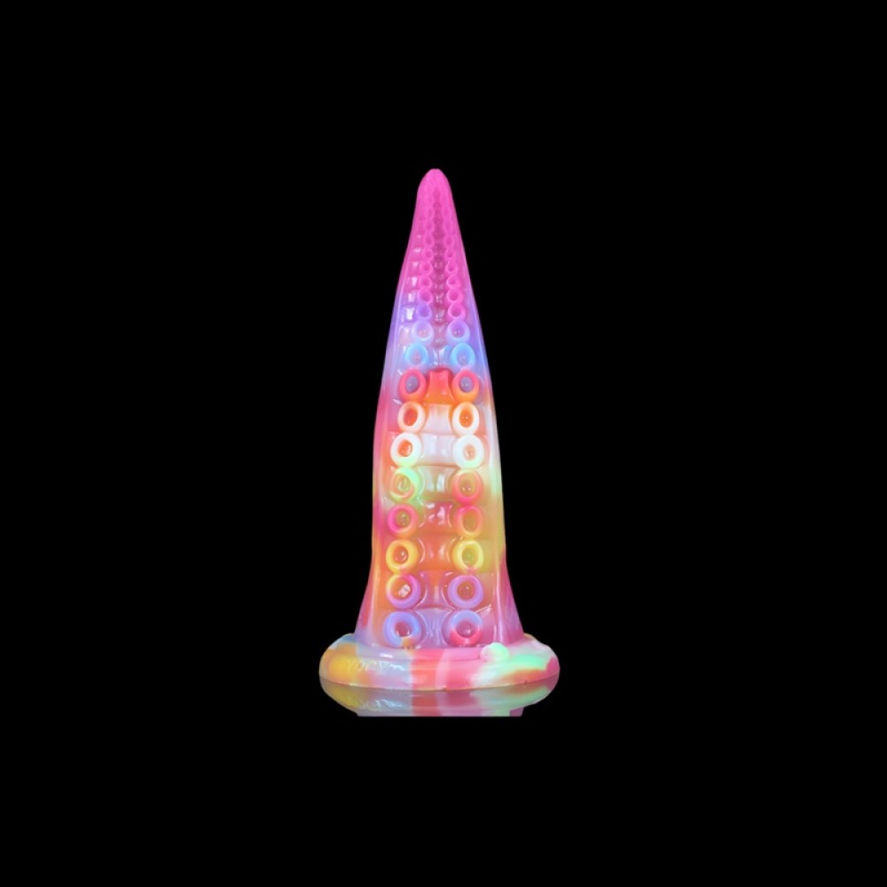 Luminous Rainbow Tentacle Dildo