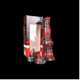 Mortime Red Devils Dildo, Black & Red
