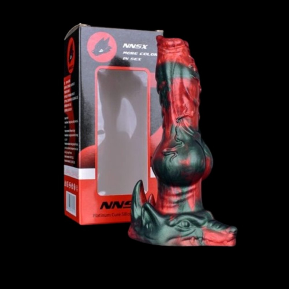 Premium Gerald Dildo, Hellfire Texture