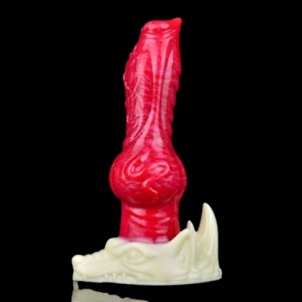 Premium Gerald Dildo, Hellfire Texture