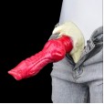 Premium Gerald Dildo, Hellfire Texture