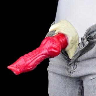 Premium Gerald Dildo, Hellfire Texture