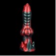 Premium Gerald Dildo, Hellfire Texture