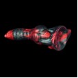 Premium Gerald Dildo, Hellfire Texture