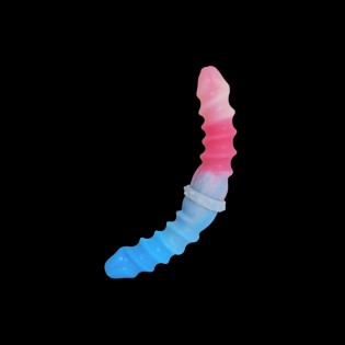 Silicone Spiral Pattern Macaron Dildo