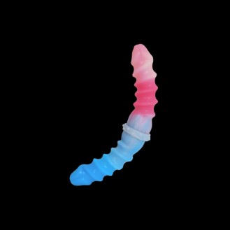Silicone Spiral Pattern Macaron Dildo