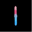 Silicone Spiral Pattern Macaron Dildo