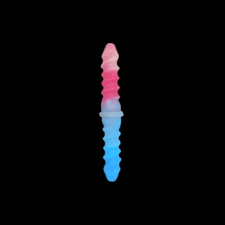 Silicone Spiral Pattern Macaron Dildo