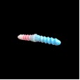 Silicone Spiral Pattern Macaron Dildo