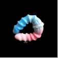 Silicone Spiral Pattern Macaron Dildo