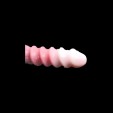 Silicone Spiral Pattern Macaron Dildo