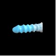 Silicone Spiral Pattern Macaron Dildo