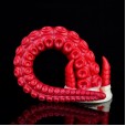 Textured Joseph Tentacle, Hellfire Red