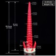 Textured Joseph Tentacle, Hellfire Red