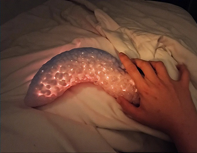 Hand exploring sex toy tentacle